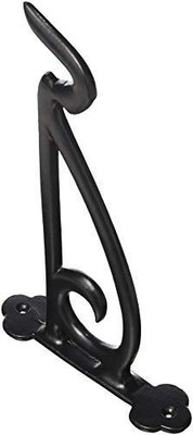 RCH Hardware 8002BLK Fancy Decor Cast Iron Shelf Bracket Screws Included Black
