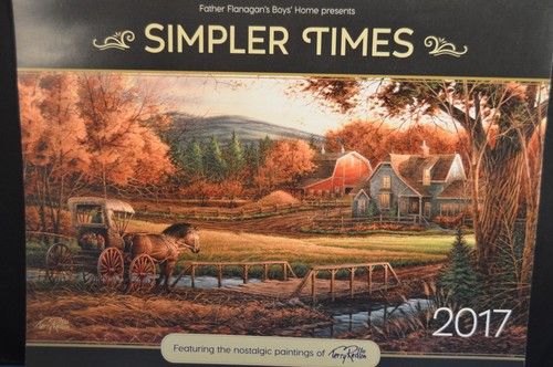 BOYS TOWN "Simpler Times" 2017 CALENDAR Unused NOS Father Flanagan A+ Paintings - Picture 3 of 12