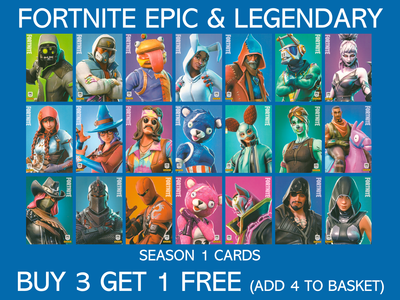 Non Sport Trading Cards Buy 4 Get 10 Free Panini Fortnite Trading Cards Series 1 Uncommon Rare Collectables Ubi Uz