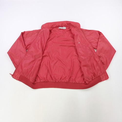 Rare Vintage LACOSTE Club Full Zip Windbreaker Bomber Nylon Jacket 80s 90s Red L - Picture 5 of 14