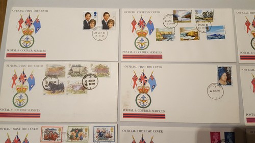(Lotto 356k) Servizi Postali e Corriere - 9 Copertine Primo Giorno - Foto 2 di 5