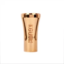 Trumpet mouthpiece booster RADIUS. KGUBrass. Megatone sleeve. 24K Gold Plated