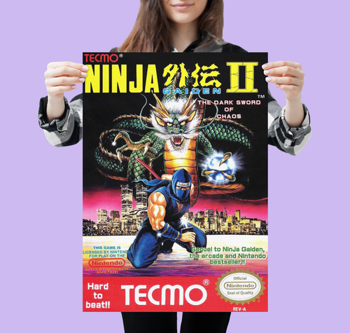 Retro NES Poster Vintage Super Nintendo Poster 80er 90er Jahre Wandkunst A5 A4 A3 A2 - Bild 40 von 52