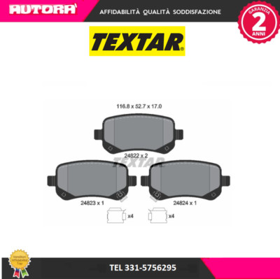 2482201 Brake pad kit, rear disc brake (TEXTAR BRAND)..