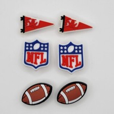 NFL Tampa Bay Buccaneers Football Team For Crocs Shoe Charms Jibbitz - 6 pieces