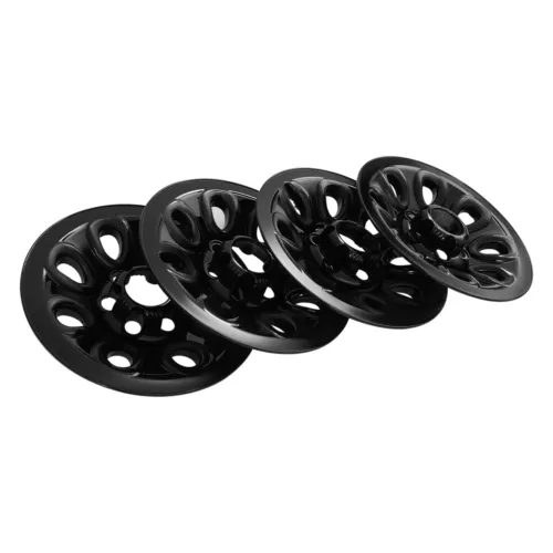 17"Black Wheel Skins Full Rim Covers Center Hub Caps for 2005-2014 Chevrolet/GMC - Bild 6 von 6