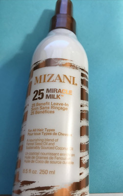 NEW MIZANI 25 MIRACLE MILK BENEFIT LEAVE - IN FOR ALL HAIR TYPES 8.5 OZ
