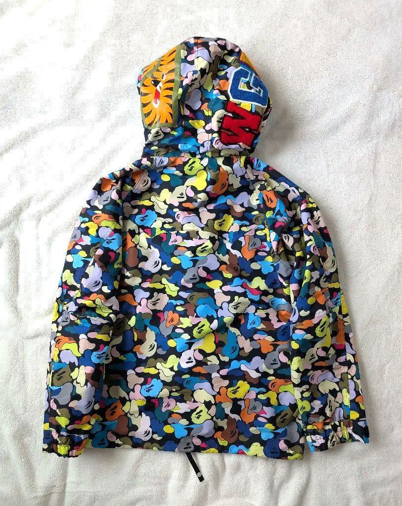 A BATHING APE Shark Snowboard Jacket 廃盤 BAPE× Shark Multi camo snowboard jacket A Bathing Ape Size L
