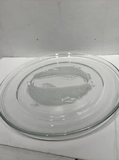 VTG  Essentials the Toscany Collection 13” Clear Glass Serving Fish  Platter
