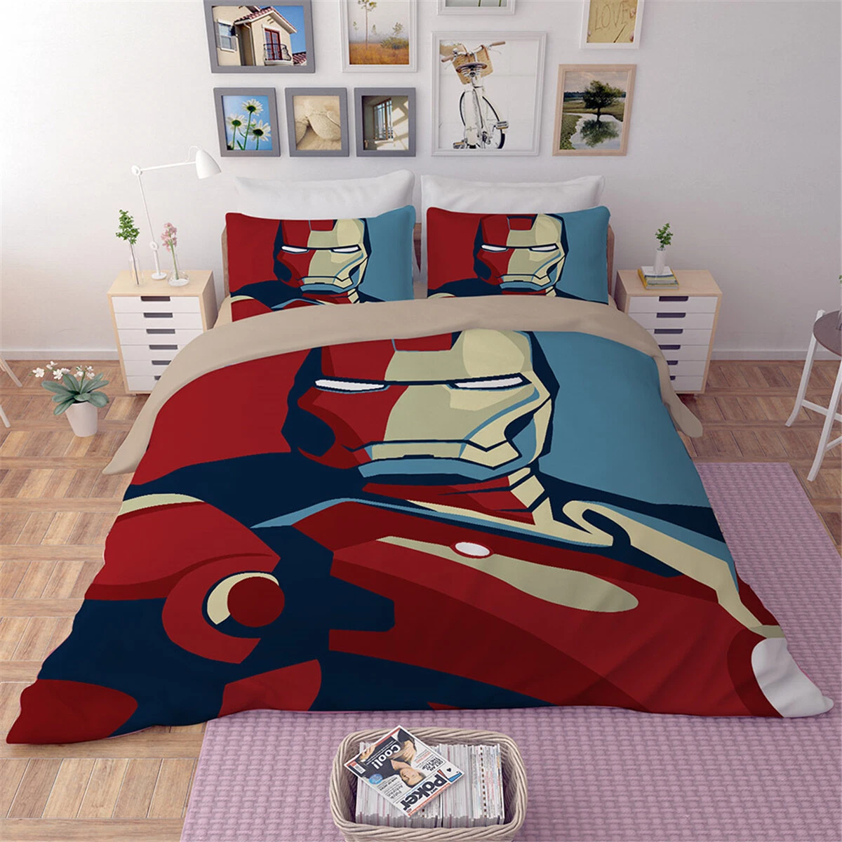 Iron Man Bedding Set, Gift for Friends
