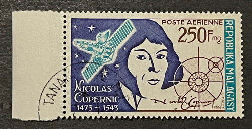 Travelstamps: Madagascar Stamps Scott #C121 Space Travel, Copernicus CTO NH - Picture 2 of 5
