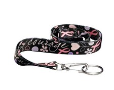 Breast Cancer Awareness Lanyards - Pink Ribbon Lanyards - Badge Holders/Keych...
