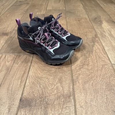 Merrell Siren Edge Women s Size  7 US Vibram Black/Purple Trail Hiking Shoes