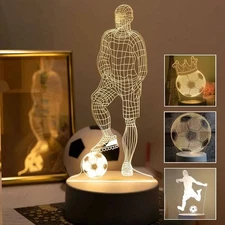 LED 3D Football Table Lamp