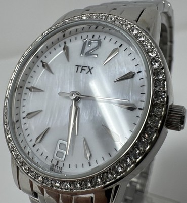Bulova TFX 36T115 Swarovski Crystals Mother of Pearl Dial Women's