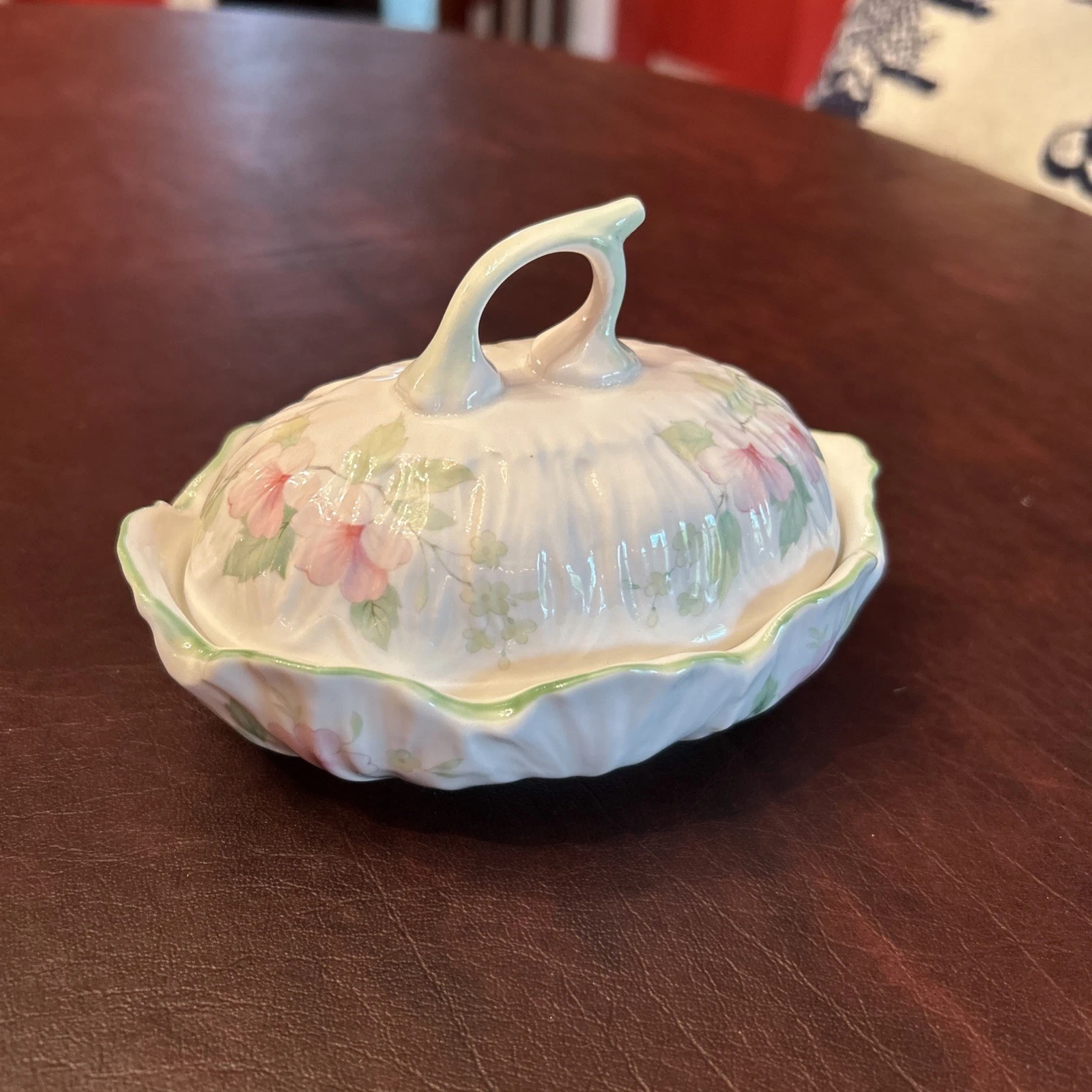 Vintage Elizabethan Staffordshire England Fine Bone China Butter Dish