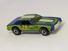 Vintage 1979 Hot Wheels Lowdown Monte Carlo Stocker Blue Blackwall Hong Kong