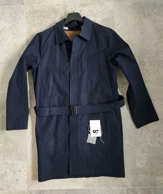 Alpha Tauri Trenchcoat Mantel Gr. L Dunkelblau Waterproof