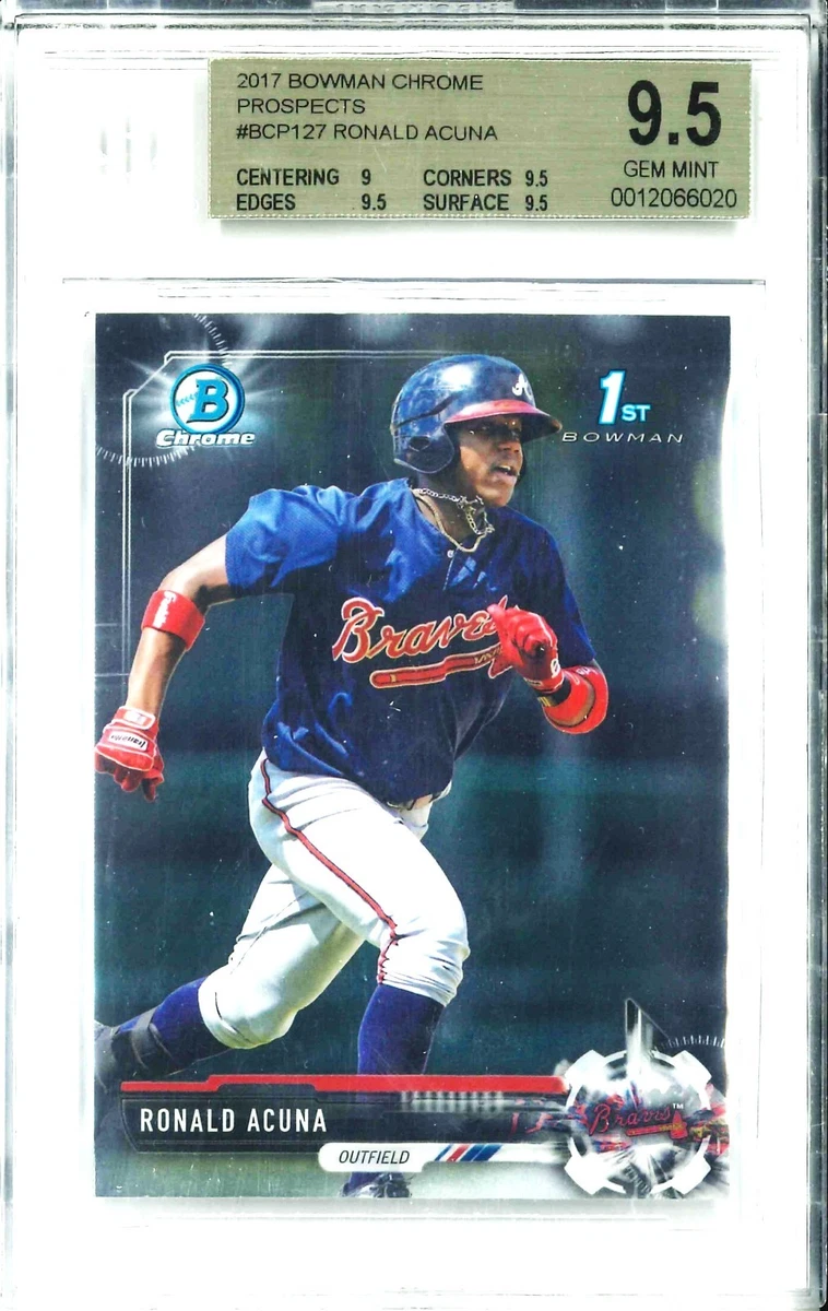 Bowman Ronald Acuña Jr. Baseball 2017 Season Sports Trading Cards