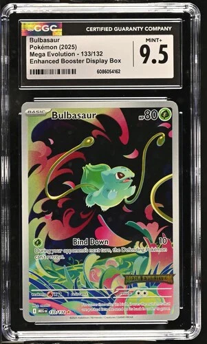 2025 Pokemon Mega Evolution Enchanced Booster Bulbasaur #133 CGC 9.5