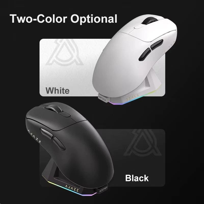 AJ179 Pro Paw3395 Ergonomic Wired/Wireless Gaming Mouse with Magnetic Charger - Image 3 of 4
