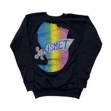 Vintage Opera Pacific Kismet Sweatshirt Mens X-Large Black Crewneck Made USA 90s