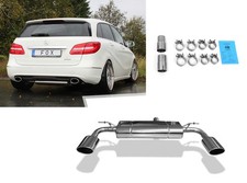  Duplex Sportauspuff Mercedes B-Klasse W246 B220 B250 4-matic je 140x90 oval