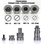 BOB Yak Ibex Titanium Trailer Axle Nuts Set M10 M12 M14 3/8 Rohloff Alfine