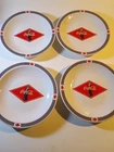 Vintage Coca-Cola Checkerboard salad/dessert Plate by Gibson set of 4