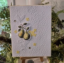 STAMPIN UP CARD KIT -PEARS CARD KIT MAKES 4 #25.527