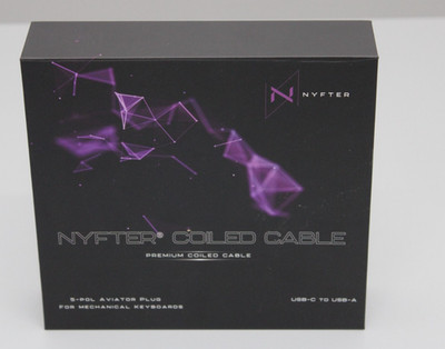 Nyfter  Coiled Cable mit Premium Ummantelung und Aviator Plug Nyfter Rosa NEU