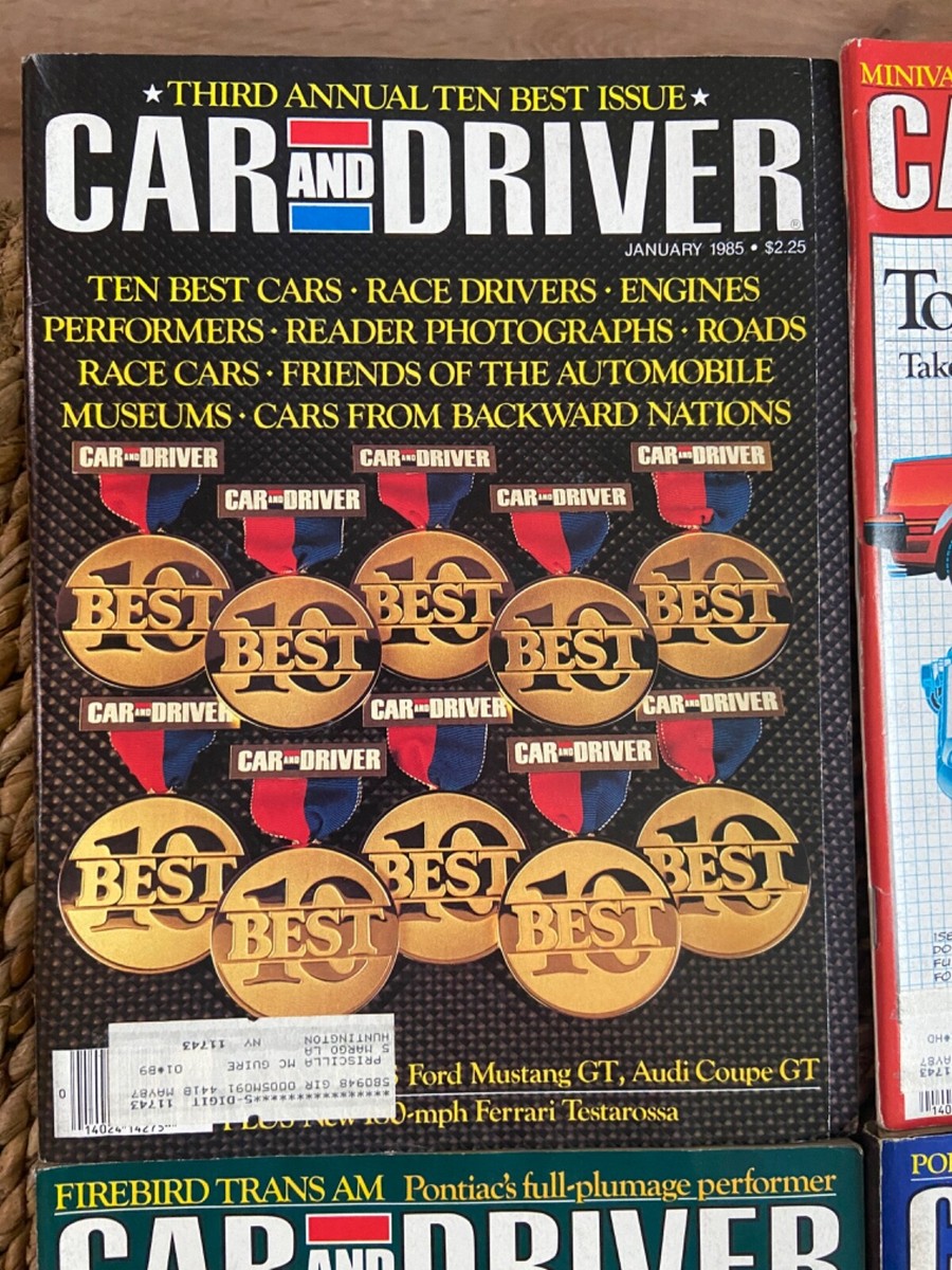1985 Car and Driver Magazines | eBay