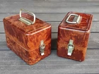 2 pcs Soviet Bakelite Box.USSR Bakelite Ammo Box Vintage Military USSR Bakelite