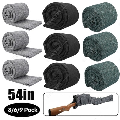 3/6/9 PACK Gun Sock Covers Silicone Treated Up To 54'' Rifle Protection Sleeve US