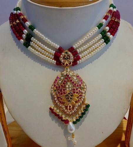 INDIAN BOLLYWOOD STYLE NECKLACE RUBY 