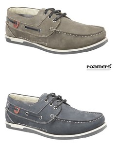 mens navy leather boat shoes