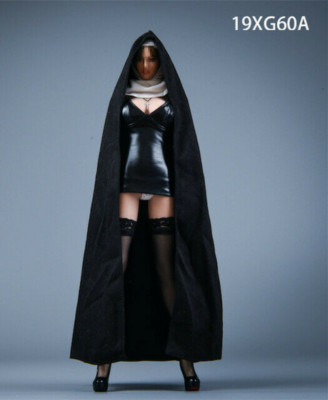 VSTOYS 1:6 19XG60A Nun's Cloak Clothes Black Outfit For 12
