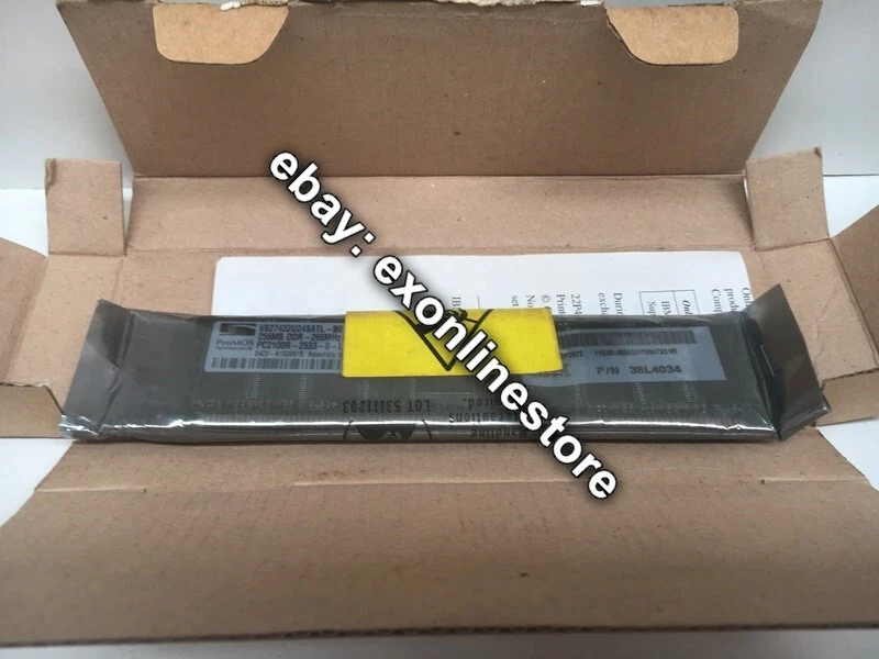 73P2868 - 512MB (2 x 256MB) PC2100 CL2.5 ECC DDR SDRAM DIMM Kit - Image 2 of 2