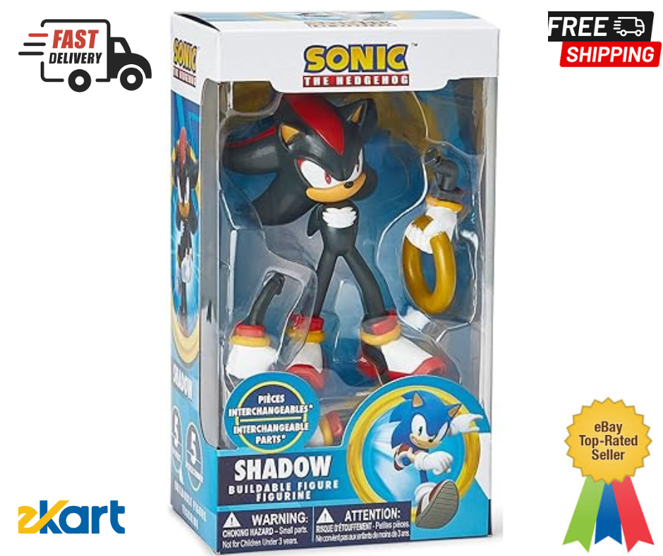 Sonic Action Figure Toy – Figure with Tails, Knuckles, Amy Rose, and ...