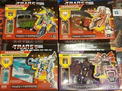 Hasbro Transformers G1 Headmaster Walmart Exclusive  Duros Stylor Arcana Vorath