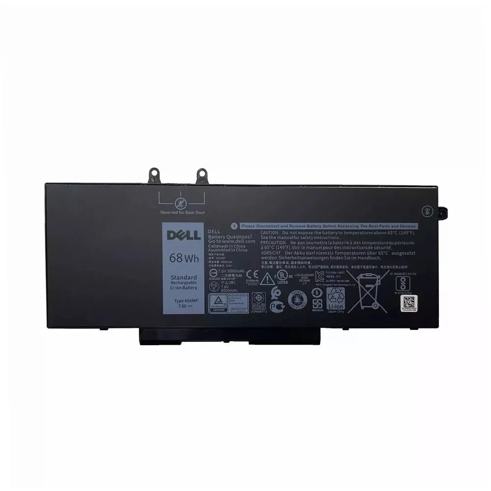 Batería Original 4GVMP Para Dell Latitude 5400 5500 C5GV2 MCV1G 7.6V 68Wh 8500mAh Foto 3 de 4