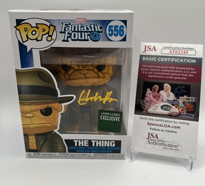 EBON MOSS-BACHRACH SIGNED FANTASTIC FOUR THE THING FUNKO POP - JSA COA