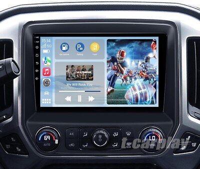 Large Screen Car Stereo Radio GPS For 2014-2018 Chevrolet Silverado GMC Sierra