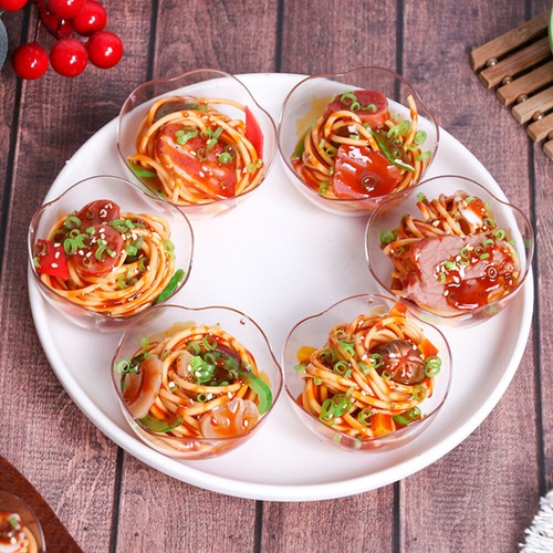 Set of 4 Simulation Food Model Child Artificial Noodle Prop Fake - Zdjęcie 12 z 12