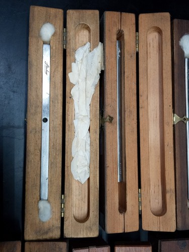 Large lot 20 C.L. Sturkey Microtome Knife Blade Blades in Wooden Box case boxes - Picture 9 of 12