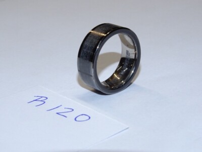 Triton Tungsten Carbide Wedding Band Ring 8mm. Size 11. Brushed Dark Grey #R120