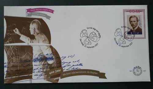 2007 NETHERLANDS NEDERLAND PERSONAL STAMP MATHEMATICIAN NR 557 FDC