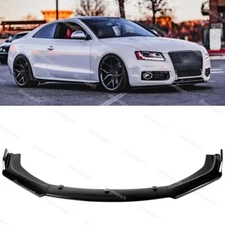 Gloss Front Bumper Lip Spoiler Splitter Body Kit For Audi A4 S4 Rs4 2008-2012 B8