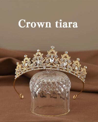 Kinder Prinzessin Krone Diadem, Kristall Haarschmuck für Tanz & Geburtstag Gif - Bild 8 von 30