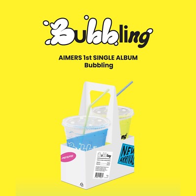 AIMERS 1st Single Album [Bubbling] Random Ver. CD+P.Book+P.Card+M